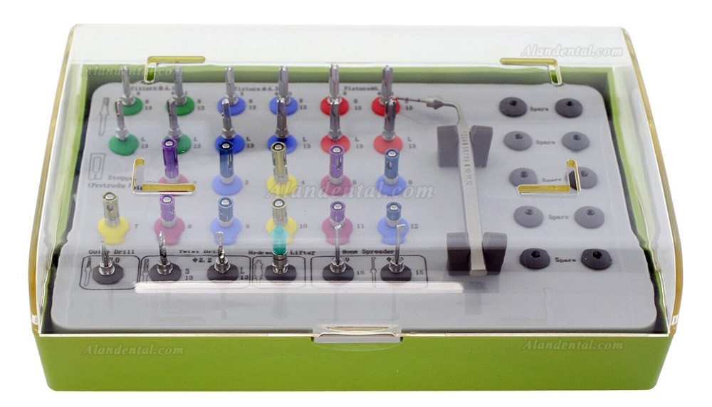 Dental Implant Crestal Approach Sinus Kit HIOSSEN OSSTEM CAS Drills Stoppers Hydraulic Membrane Lifter